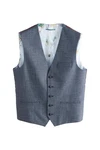 Next Anzugweste Regular Fit Grau/Blau/Hellblau/Dunkelblau