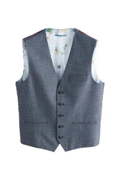 Anzugweste Regular Fit Anzugweste mit Zierdetail (1-tlg)