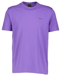 BOSS T-Shirt Regular Fit (1-tlg) Lila/Dunkelblau