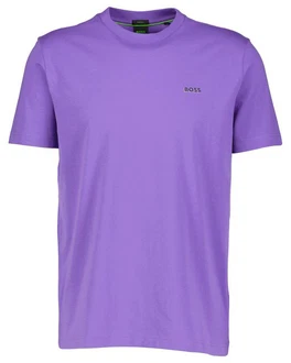 BOSS T-Shirt Regular Fit (1-tlg) Lila/Dunkelblau
