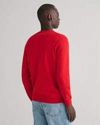 Gant Strickpullover CLASSIC COTTON V-NECK Rot/Orange