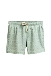 Next Badeshorts mit Print Weiß/Grün/Hellgrün/Hellblau/Dunkelgrün