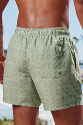 Next Badeshorts mit Print Weiß/Grün/Hellgrün/Hellblau/Dunkelgrün