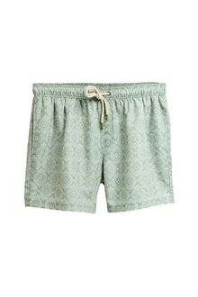 Next Badeshorts mit Print Weiß/Grün/Hellgrün/Hellblau/Dunkelgrün