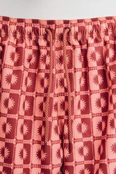 Next Badeshorts mit Print Rosa/Rot/Dunkelrot/Braun