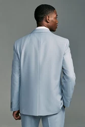 Next Sakko Tailored Fit Anzugsakko mit Struktur Hellblau/Blau/Grau