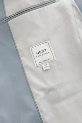 Next Sakko Tailored Fit Anzugsakko mit Struktur Hellblau/Blau/Grau