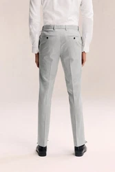 Next Stretch-Hose Slim Fit Anzughose mit Motionflex-Stretch Grau/Hellgrau