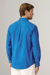 Next Langarmhemd Oxfordhemd Blau/Hellblau/Dunkelblau