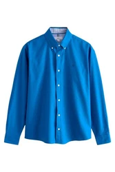 Next Langarmhemd Oxfordhemd Blau/Hellblau/Dunkelblau