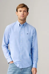 Next Langarmhemd Oxfordhemd Blau/Hellblau