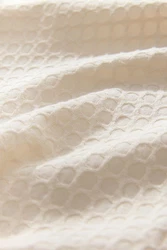 Next Kurzarmhemd Kurzarmshirt Waffelstruktur Weiß/Beige