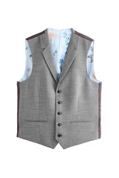 Next Anzugweste Regular Fit Grau