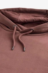Next Kapuzensweatshirt Regular Fit Hoodie Braun/Rot/Dunkelbraun