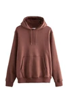 Next Kapuzensweatshirt Regular Fit Hoodie Braun/Rot/Dunkelbraun
