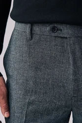 Next Stoffhose Slim Fit Hose Dunkelgrau/Grau/Hellgrau