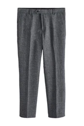 Stoffhose Elegante Slim Fit Hose mit Karomuster (1-tlg)