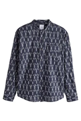 Next Langarmhemd Dunkelblau/Blau/Grau/Lila