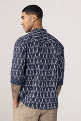 Next Langarmhemd Dunkelblau/Blau/Grau/Lila