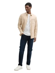 TOM TAILOR Denim Tapered-fit Jeans Five-Pocket Style Dunkelblau/Beige/Hellblau/Blau