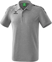 Erima Essential 5-C Poloshirt Hellgrau/Grau/Rot/Silber/Dunkelgrau