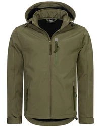Brandit Herren Softshelljacke Dunkelgrün/Khaki/Braun