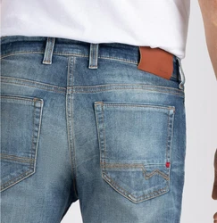 MAC Straight Jeans blau