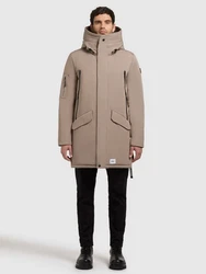 khujo Wintermantel LARC Beige/Braun/Khaki/Grau