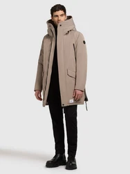khujo Wintermantel LARC Beige/Braun/Khaki/Grau