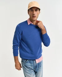 Gant Pullover CLASSIC COTTON C-NECK Blau/Dunkelblau/Hellblau