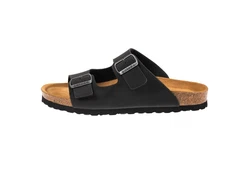 Palado Korfu Herren Pantolette Schwarz/Beige