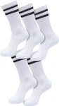 URBAN CLASSICS Socken Double Stripe 5-Pack Weiß/Creme/Dunkelblau