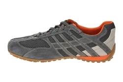 Geox U Snake Original A Herren Sneaker U55MNA 02214 Grau/Hellgrau/Dunkelgrau