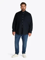 Tommy Hilfiger Big & Tall Hemd BT-FLEX POPLIN SOLID RF SHIRT-B nachtblau