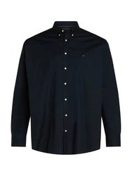 Tommy Hilfiger Big & Tall Hemd BT-FLEX POPLIN SOLID RF SHIRT-B nachtblau