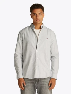 Tommy Jeans Langarmhemd TJM SLIM STRIPE OXFORD SHIRT EXT
