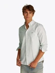 Tommy Jeans Langarmhemd TJM SLIM STRIPE OXFORD SHIRT EXT Khaki/Grau/Hellblau/Grün