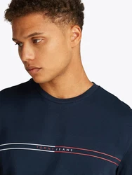 Tommy Jeans T-Shirt Dunkelblau/Hellblau/Schwarz