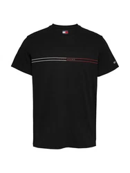 Tommy Jeans T-Shirt Schwarz/Dunkelrot/Grün/Bordeaux/Rot