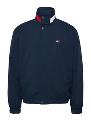 Tommy Jeans Allwetterjacke TJM DNA COLLAR ESS JACKET Dunkelblau/Hellblau