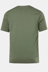 JP1880 T-Shirt Henley Bauchfit Rundhals Dunkelgrün/Grün