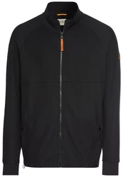 camel active Strickjacke Sweatshirt Schwarz/Dunkelgrau/Orange/Grau