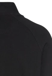 camel active Strickjacke Sweatshirt Schwarz/Dunkelgrau/Orange/Grau