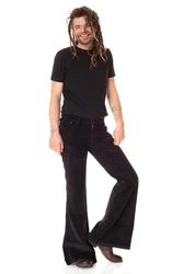 Comycom Schlaghose Herren Cord schwarz