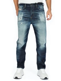 Tapered-fit-Jeans Regular Fit mit tiefem Schritt - D-Vider 0092I - W33 L30