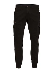 Jack & Jones Cargohose OLLIE JJARIS Khaki/Schwarz