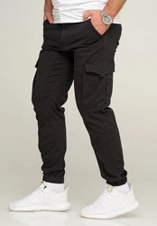 Jack & Jones Cargohose OLLIE JJARIS Khaki/Schwarz