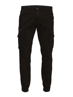 Jack & Jones Cargohose OLLIE JJARIS Khaki/Schwarz