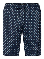 Hanro Schlafshorts Night & Day Dunkelblau/Blau