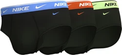 NIKE Underwear Slip BRIEF 3PK mit Logo-Elastikbund Schwarz/Hellblau